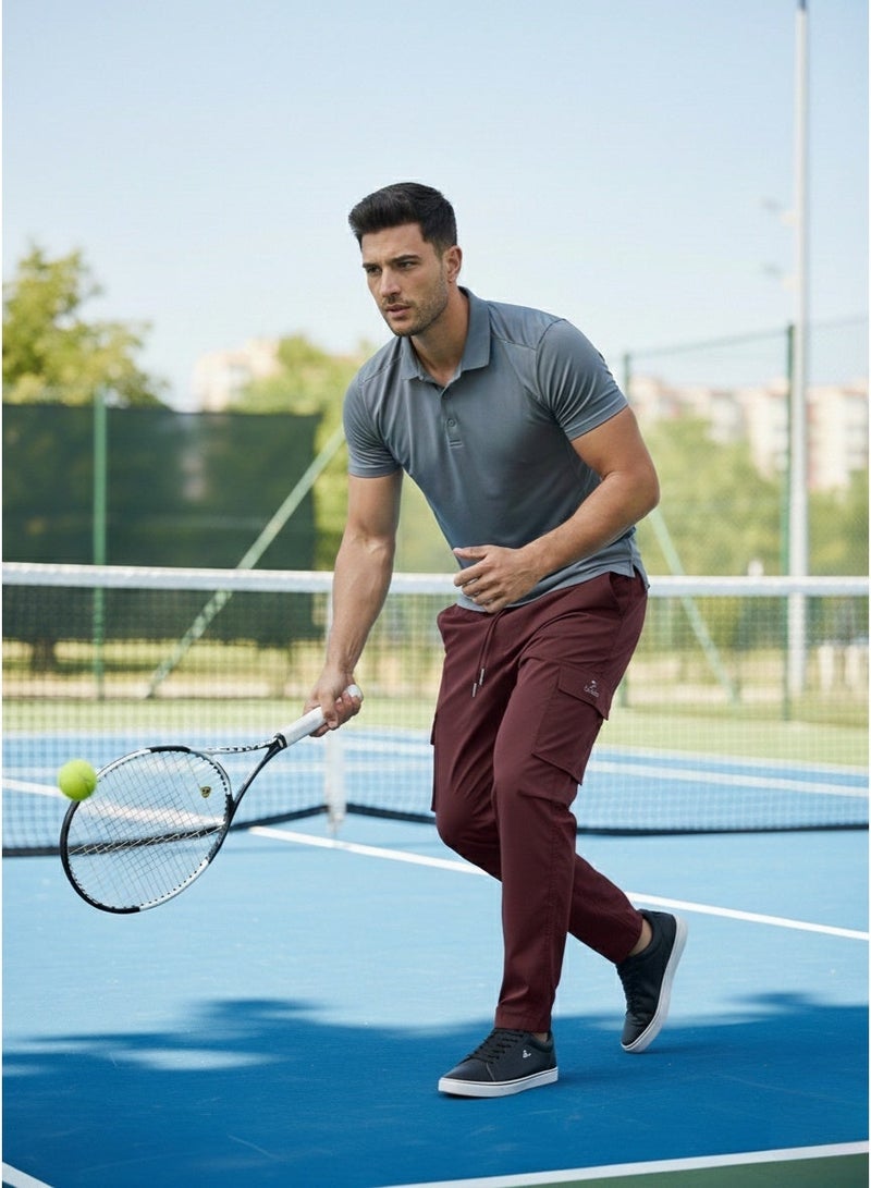 سبال بنطال رياضي للجنسين من SPALL – بنطال جوجرز رياضي فاخر للرجال والنساء، مريح للتدريب والتمارين، أسود أزرق خمري، المقاسات M L XL - Image 4